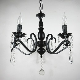 Lámparas novedosas de estilo europeo de hierro forjado, originalidad, individualidad, decoración, lámpara de vela, candelabro.