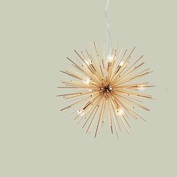 Línea creativa de 10 luces de cobre de imitación retro