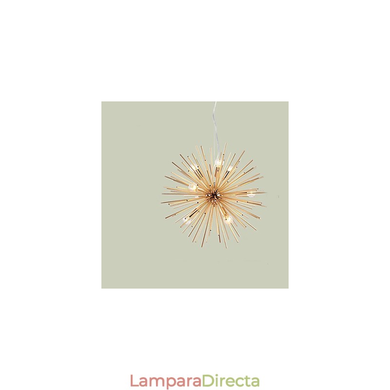 Línea creativa de 10 luces de cobre de imitación retro