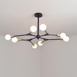 Lámpara colgante tradicional clásica con pintura característica para estilo mini madera bambú