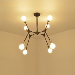 Lámpara colgante tradicional clásica con pintura característica para estilo mini madera bambú