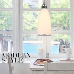 Lámpara colgante de metal integrada, moderna y contemporánea, de 1 luz