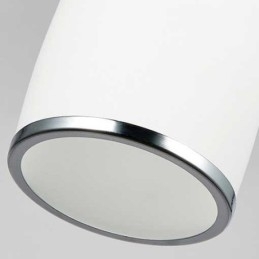 Lámpara colgante de metal integrada, moderna y contemporánea, de 1 luz