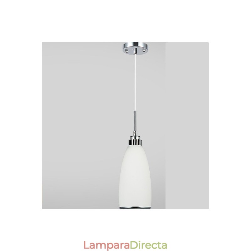 Lámpara colgante de metal integrada, moderna y contemporánea, de 1 luz