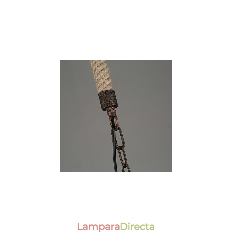 Lámpara de araña vintage de metal