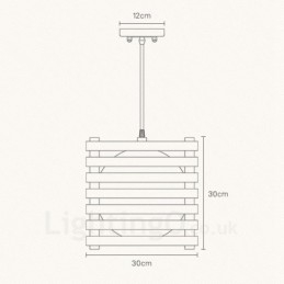 1 Lámpara colgante de madera moderna contemporánea de estilo nórdico con pantalla de cristal