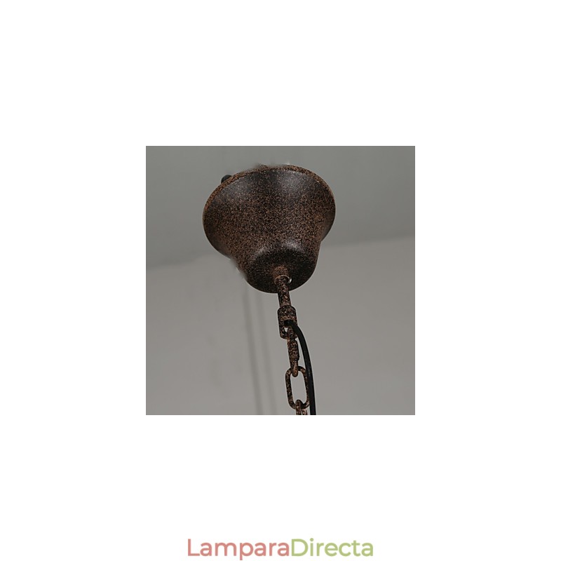 Lámpara de araña vintage de metal