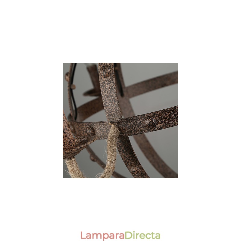 Lámpara de araña vintage de metal