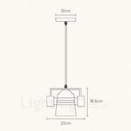 1 lámpara colgante de madera moderna contemporánea de estilo nórdico con pantalla de tela