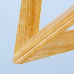 Lámpara colgante contemporánea moderna de madera clara con pantalla de madera