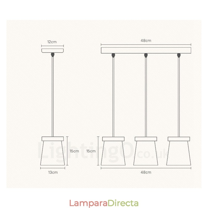 1 lámpara colgante de madera moderna contemporánea de estilo nórdico con pantalla de hierro