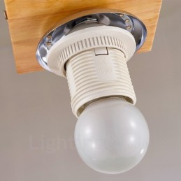 Lámpara de techo empotrada de estilo nórdico contemporáneo moderno de 1 luz con pantalla de vidrio