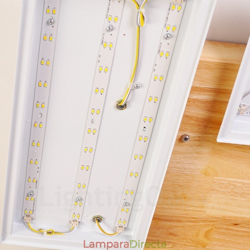 Lámparas de techo empotradas de estilo nórdico contemporáneo moderno de 4 luces con pantalla acrílica