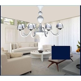 Colgante de hongo de cristal creativo minimalista moderno 8