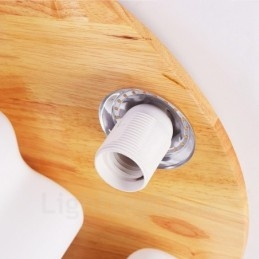 Lámparas de techo empotradas modernas y contemporáneas de 3 luces con pantalla de vidrio
