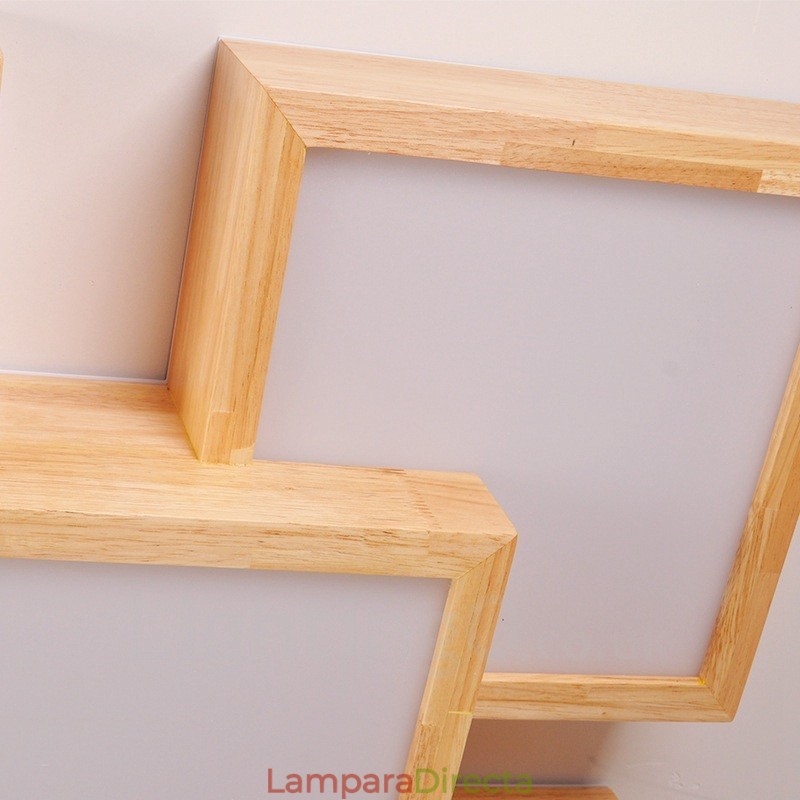 6 luces de techo empotradas de estilo nórdico contemporáneo moderno con pantalla acrílica