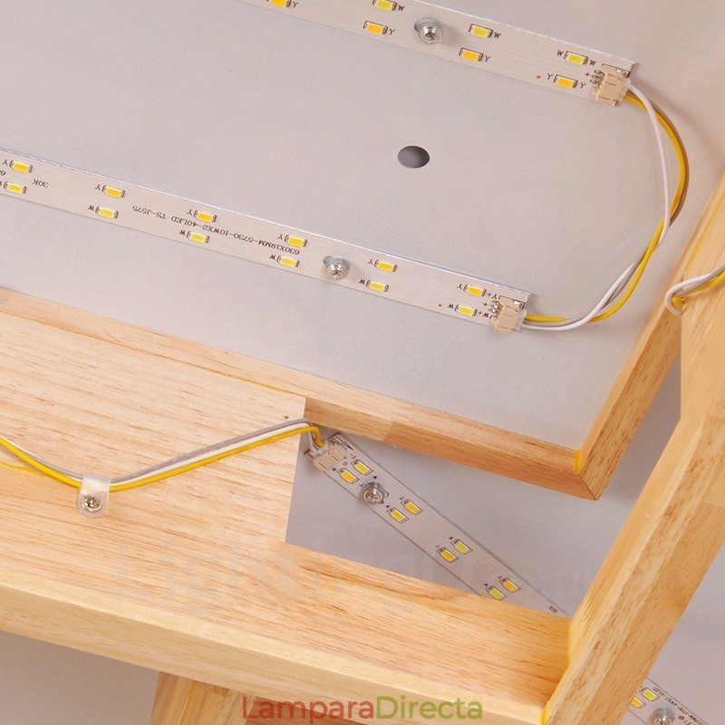 6 luces de techo empotradas de estilo nórdico contemporáneo moderno con pantalla acrílica