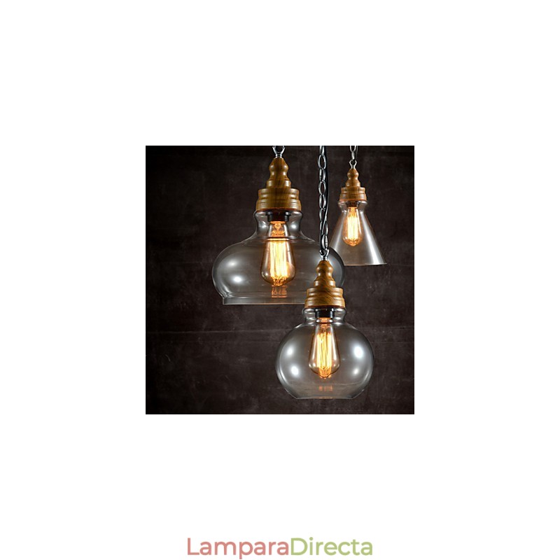 Lámpara colgante de metal estilo mini contemporáneo moderno de 3 luces