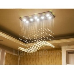 Lámpara colgante de techo de cristal moderna, lámparas de araña para interiores, accesorios de iluminación