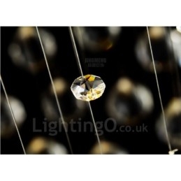 Lámpara colgante de techo de cristal moderna, lámparas de araña para interiores, accesorios de iluminación