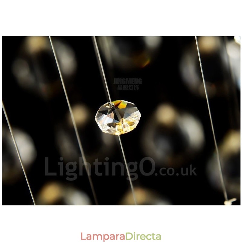 Lámpara colgante de techo de cristal moderna, lámparas de araña para interiores, accesorios de iluminación