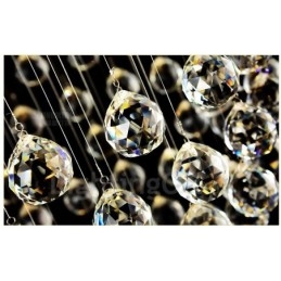Lámpara colgante de techo de cristal moderna, lámparas de araña para interiores, accesorios de iluminación