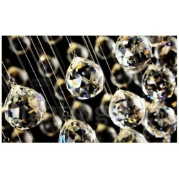 Lámpara colgante de techo de cristal moderna, lámparas de araña para interiores, accesorios de iluminación