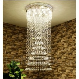 Lámpara colgante de techo de cristal moderna, lámparas de araña para interiores, accesorios de iluminación
