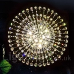 Lámpara colgante de techo de cristal moderna, lámparas de araña para interiores, accesorios de iluminación
