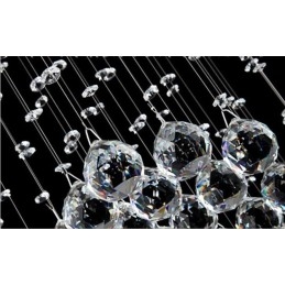Lámpara colgante de techo de cristal moderna de 5 metros de longitud extra para interiores, lámparas de araña, accesorios de iluminación