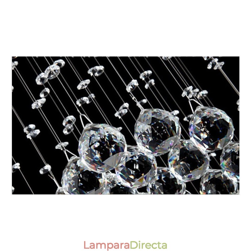 Lámpara colgante de techo de cristal moderna de 5 metros de longitud extra para interiores, lámparas de araña, accesorios de iluminación