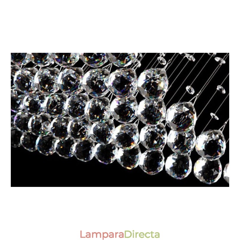 Lámpara colgante de techo de cristal moderna de 5 metros de longitud extra para interiores, lámparas de araña, accesorios de iluminación
