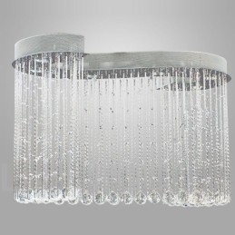 Lámpara colgante de techo de cristal moderna de 6 luces para interiores, lámparas de araña, accesorios de iluminación