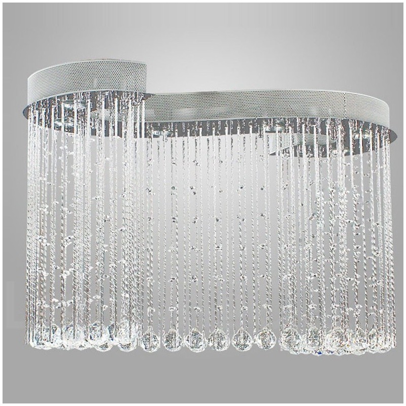 Lámpara colgante de techo de cristal moderna de 6 luces para interiores, lámparas de araña, accesorios de iluminación