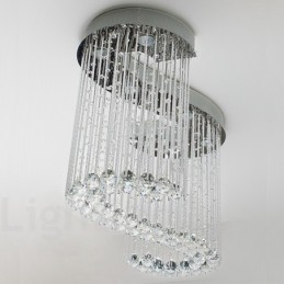 Lámpara colgante de techo de cristal moderna de 6 luces para interiores, lámparas de araña, accesorios de iluminación