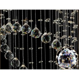 Lámpara colgante de techo de cristal moderna de 6 luces para interiores, lámparas de araña, accesorios de iluminación