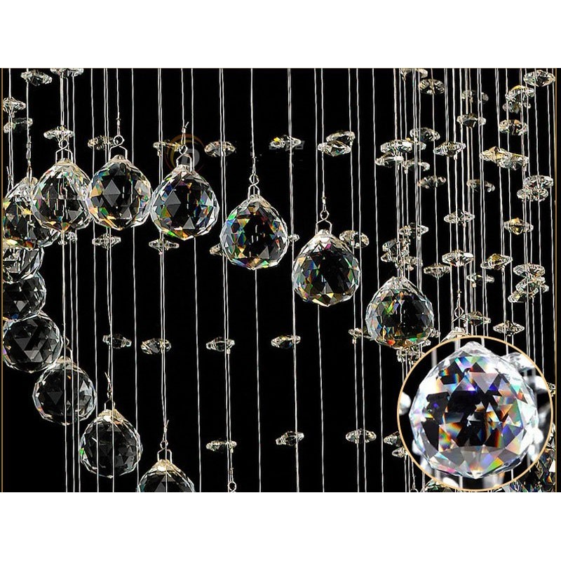 Lámpara colgante de techo de cristal moderna de 6 luces para interiores, lámparas de araña, accesorios de iluminación