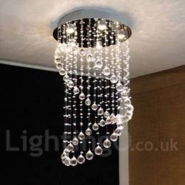 Lámpara colgante de techo de cristal moderna de 5 luces para interiores, lámparas de araña, accesorios de iluminación
