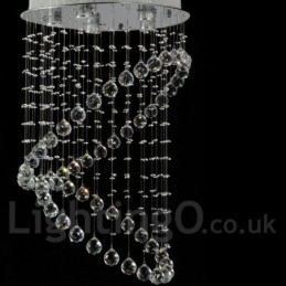 Lámpara colgante de techo de cristal moderna de 5 luces para interiores, lámparas de araña, accesorios de iluminación