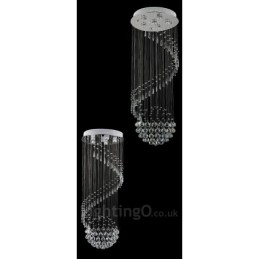 Lámpara colgante de techo de cristal moderna de 6 luces para interiores, lámparas de araña, accesorios de iluminación