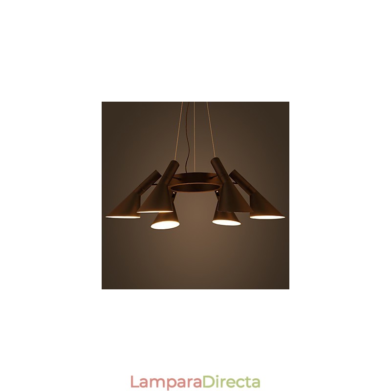 Lámpara de araña moderna de 6 luces