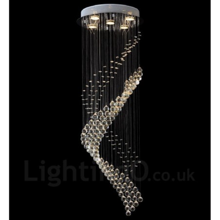 Lámpara colgante de techo de cristal moderna de 5 luces para interiores, lámparas de araña, accesorios de iluminación Lámpara colgante de techo de cristal moderna de 5 luces para interiores, lámparas de araña, accesorios de iluminación