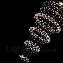 Lámpara colgante de techo de cristal moderna de 5 luces para interiores, lámparas de araña, accesorios de iluminación