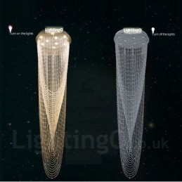 Lámpara colgante de techo de cristal moderna de 9 luces para interiores, lámparas de araña, accesorios de iluminación