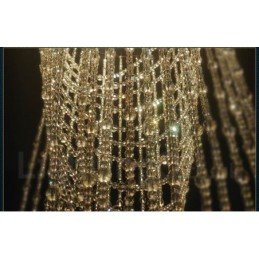 Lámpara colgante de techo de cristal moderna de 9 luces para interiores, lámparas de araña, accesorios de iluminación