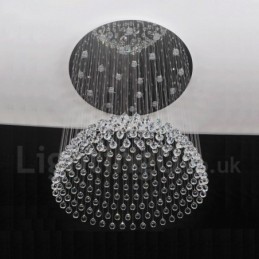 Lámpara colgante de techo de cristal K9 moderna de 21 luces para interiores.