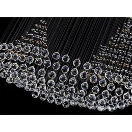 Lámpara colgante de techo de cristal K9 moderna de 10 luces para interiores.