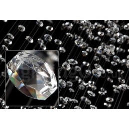Lámpara colgante de techo de cristal K9 moderna de 5 luces para interiores.