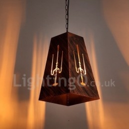 Lámpara colgante retro vintage de 1 luz para cafetería o casa.