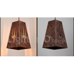 Lámpara colgante retro vintage de 1 luz para cafetería o casa.